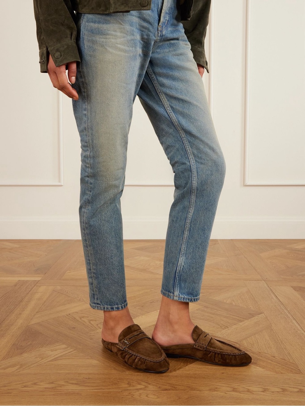 Saint Laurent Le Loafer suede slippers It38 - Picture 4 of 12